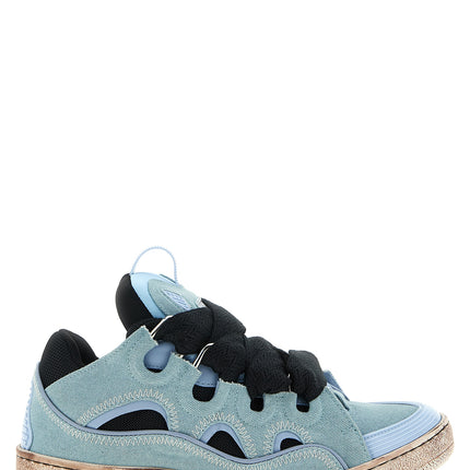 Lanvin Blue Cotton Athletic Sneakers