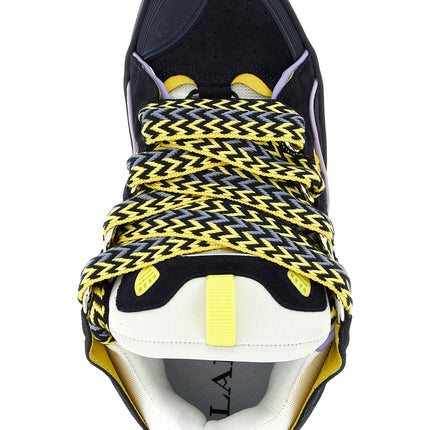 Lanvin Blue Calfskin Athletic Sneakers