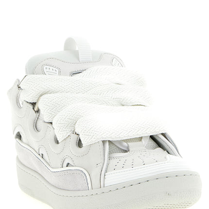 Lanvin White Calfskin Chunky Sneakers