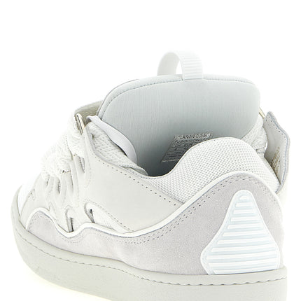 Lanvin White Calfskin Chunky Sneakers