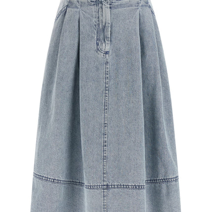 Zimmermann Blue Cotton Midi Skirt