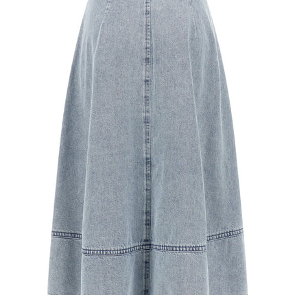 Zimmermann Blue Cotton Midi Skirt