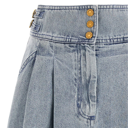 Zimmermann Blue Cotton Midi Skirt