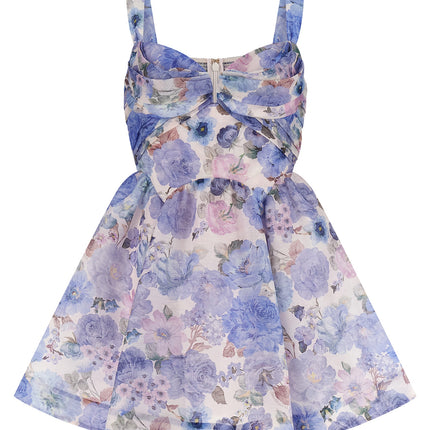 Zimmermann Blue Linen Short Dress