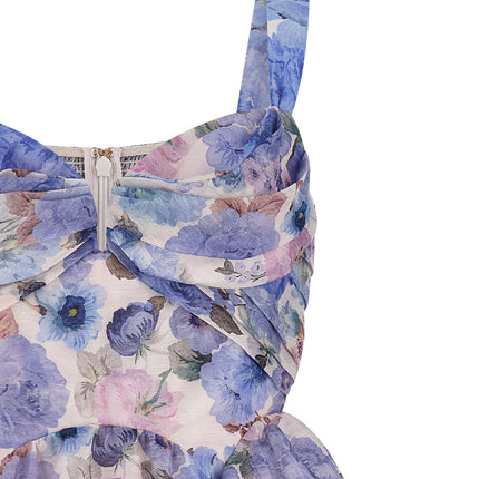 Zimmermann Blue Linen Short Dress