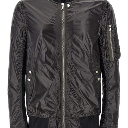 Rick Owens Black Nylon Bomber