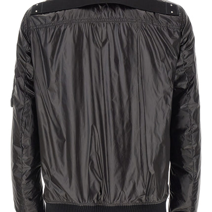 Rick Owens Black Nylon Bomber