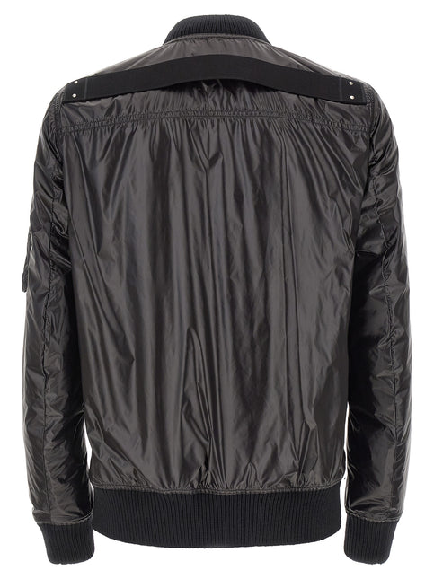 Rick Owens Black Nylon Bomber