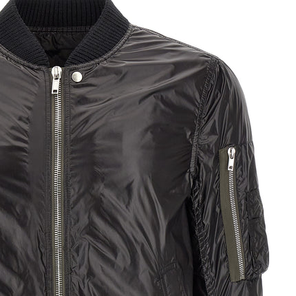 Rick Owens Black Nylon Bomber