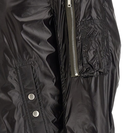 Rick Owens Black Nylon Bomber