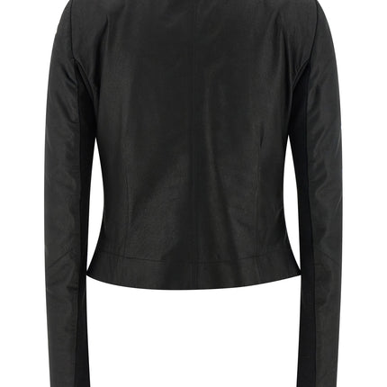Rick Owens Black Lamb Leather Leather Jacket