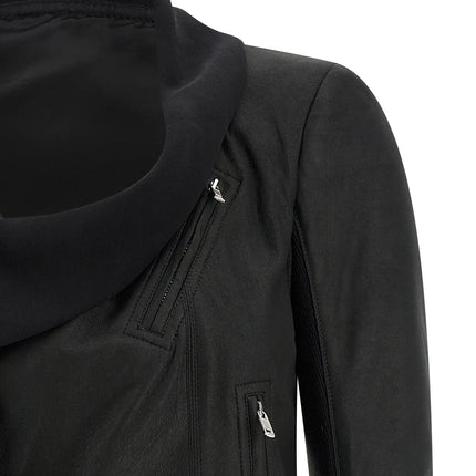 Rick Owens Black Lamb Leather Leather Jacket