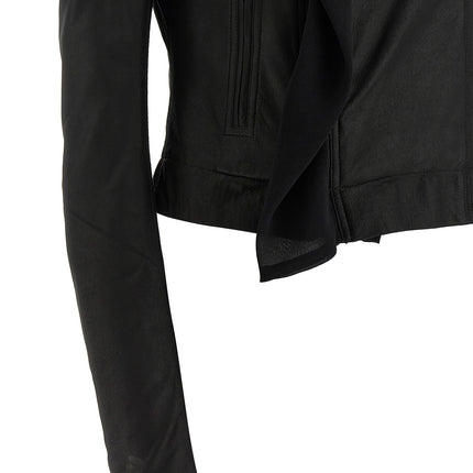 Rick Owens Black Lamb Leather Leather Jacket
