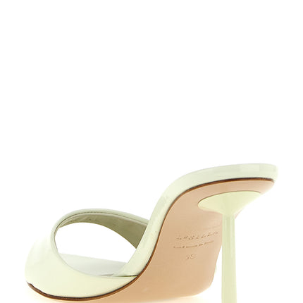 LE SILLA Bicolor Calfskin Stiletto Heel Sandals