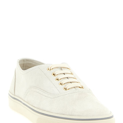 Brunello Cucinelli Beige Calfskin Low Top Sneakers