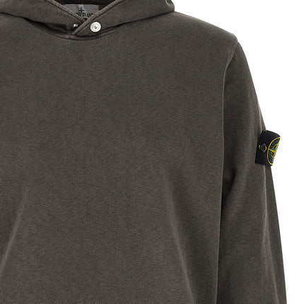 Stone Island Brown Cotton Sweatshirt