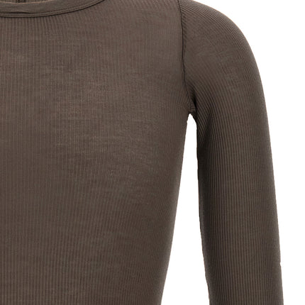 Rick Owens Gray Viscose T-Shirt