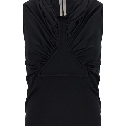 Rick Owens Black Cotton Tank Tops Rick Owens