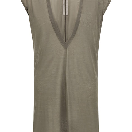 Rick Owens Gray Cotton T-Shirt