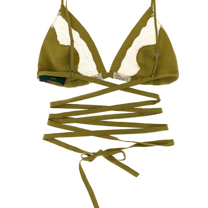 MAISON JEJIA Bicolor Silk Bra