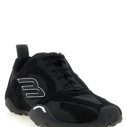 Balenciaga Black Polyester Athletic Sneakers