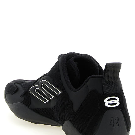 Balenciaga Black Polyester Athletic Sneakers