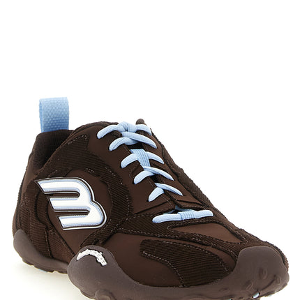 Balenciaga Brown Polyester Athletic Sneakers