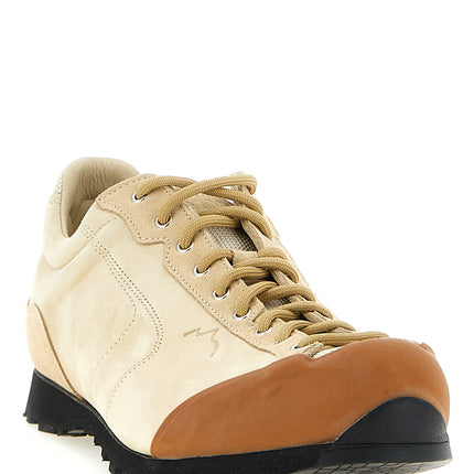 Diemme Beige Leather Athletic Sneakers