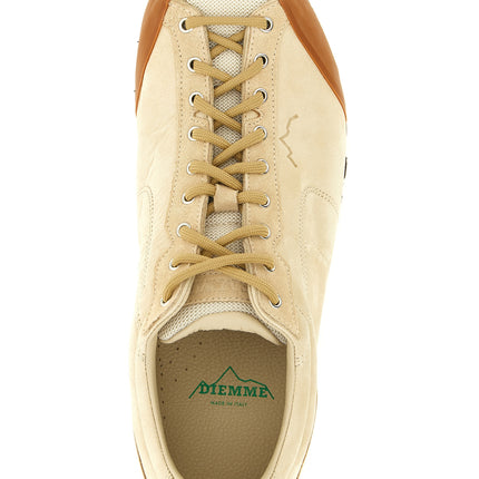 Diemme Beige Leather Athletic Sneakers