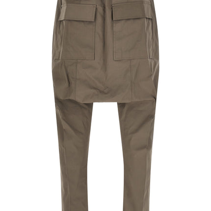 Rick Owens Gray Cotton Casual Pants