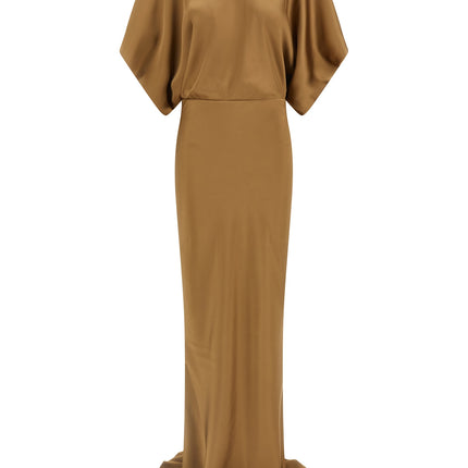 Norma Kamali Beige Polyester Long Dress