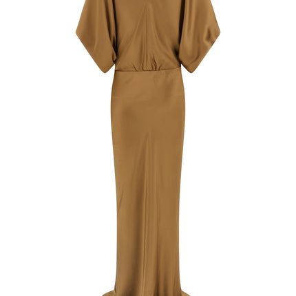 Norma Kamali Beige Polyester Long Dress
