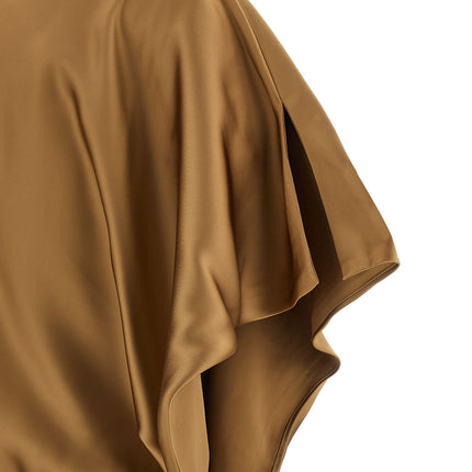 Norma Kamali Beige Polyester Long Dress