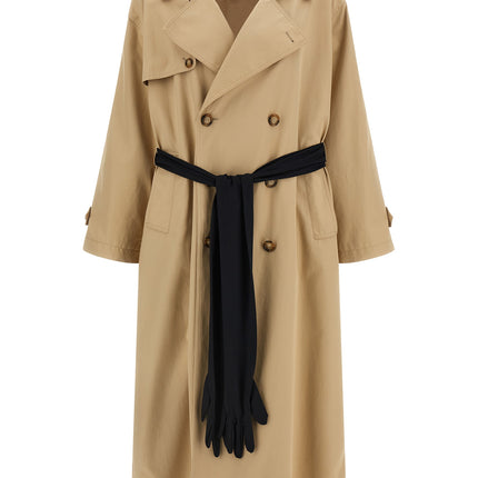 MM6 Maison Margiela Beige Cotton Coat