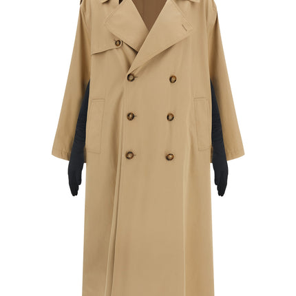MM6 Maison Margiela Beige Cotton Coat