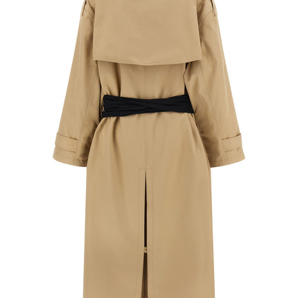 MM6 Maison Margiela Beige Cotton Coat