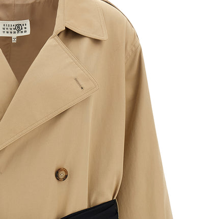 MM6 Maison Margiela Beige Cotton Coat