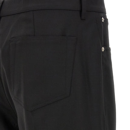 Rick Owens Black Wool Jeans Denim