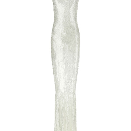 Norma Kamali White Polyamide Long Dress