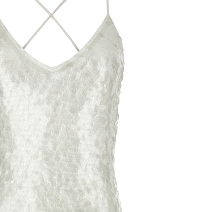 Norma Kamali White Polyamide Long Dress