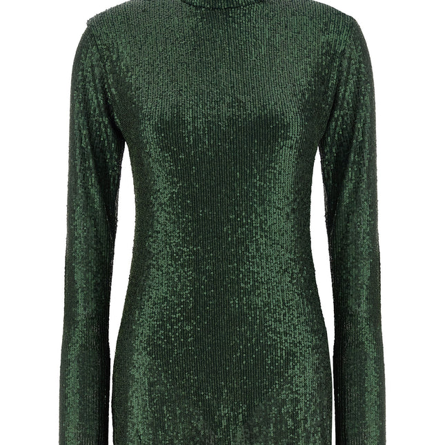 Norma Kamali Bicolor Polyester Short Dress