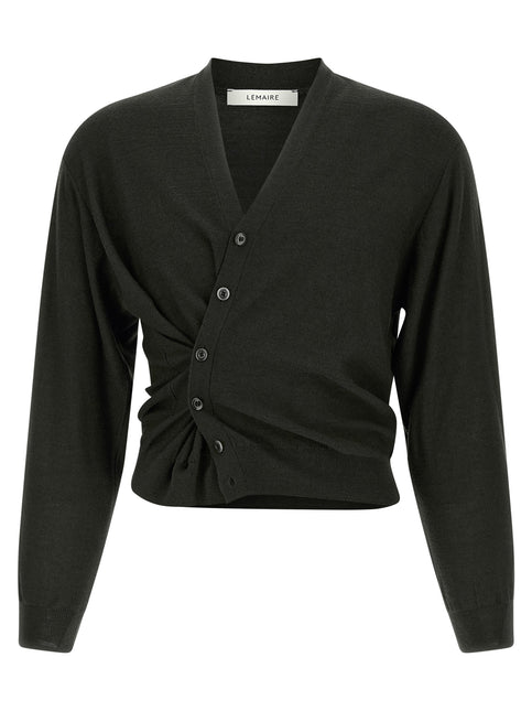 Lemaire Black Marabou Cardigan