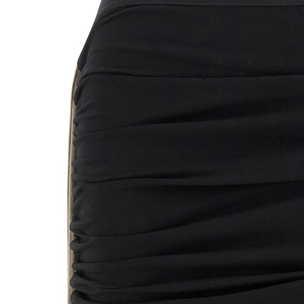 Rick Owens Black Cotton Midi Skirt