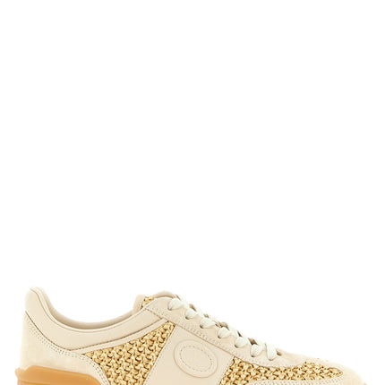 Valentino Garavani Beige Calfskin Low Top Sneakers