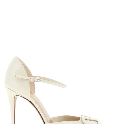 Valentino Garavani White Calfskin High Heel Pumps