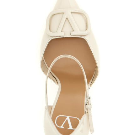Valentino Garavani White Calfskin High Heel Pumps