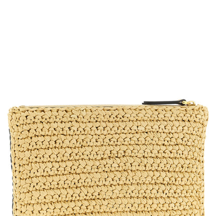 Valentino Garavani Black Viscose Clutch Bag