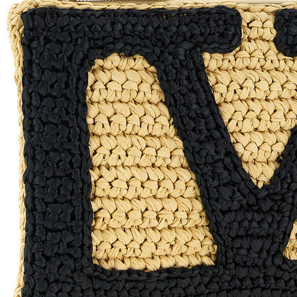 Valentino Garavani Black Viscose Clutch Bag