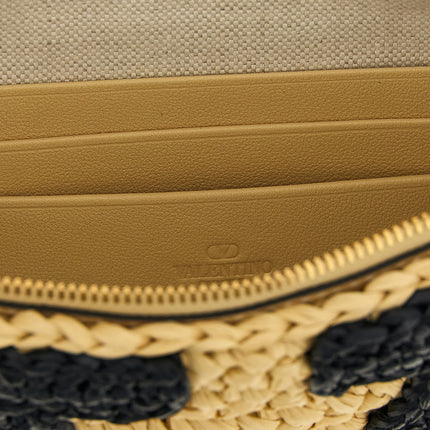 Valentino Garavani Black Viscose Clutch Bag