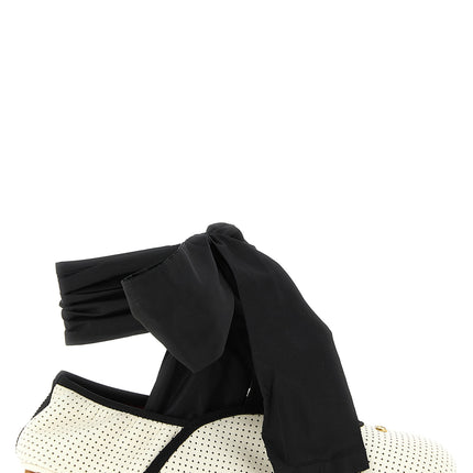 Valentino Garavani Bicolor Lamb Leather Ballet Flats